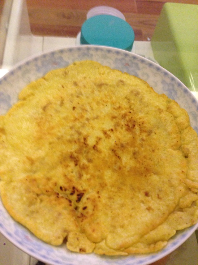 鸡蛋肉末饼