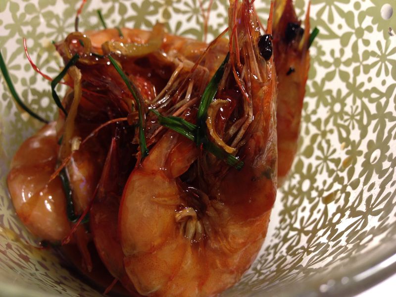 Shrimp with sweet and sour sauce