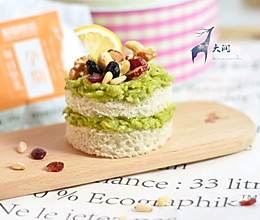 #单挑夏天#清新绿坚果塔的做法