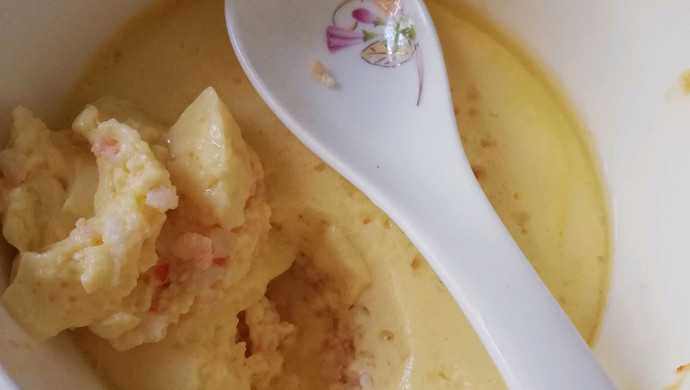 虾肉炖蛋，宝宝食谱