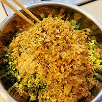 菜糊饼—玉米面韭菜荠菜虾皮@营养丰富的做法图解4