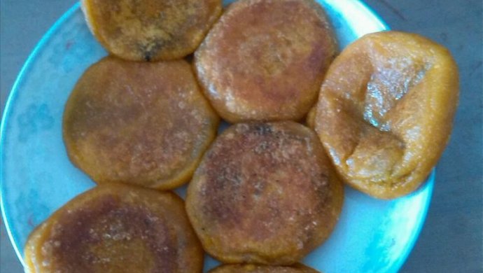 芝麻馅南瓜饼