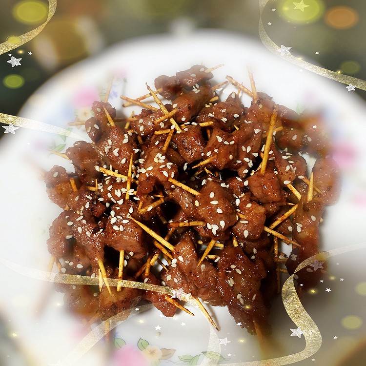 牙签肉的做法