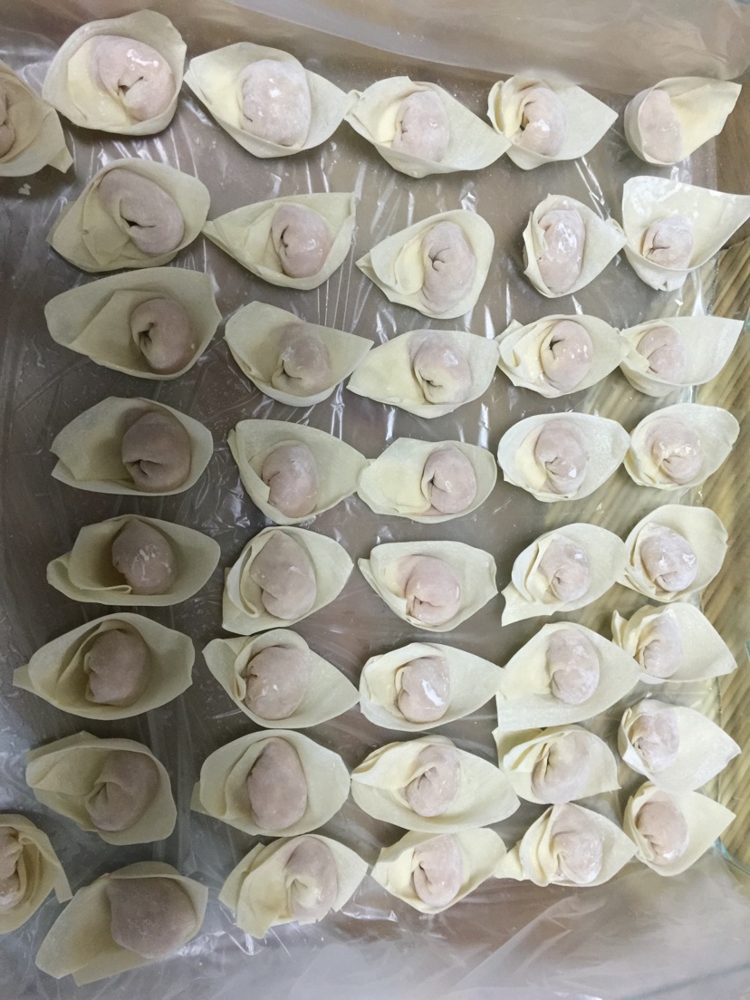 鲜虾瘦肉馄饨的做法图解4
