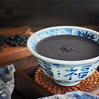 固发乌发的黑米黑豆黑芝麻糊的做法图解8