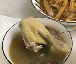 松蘑煲鸡汤的做法