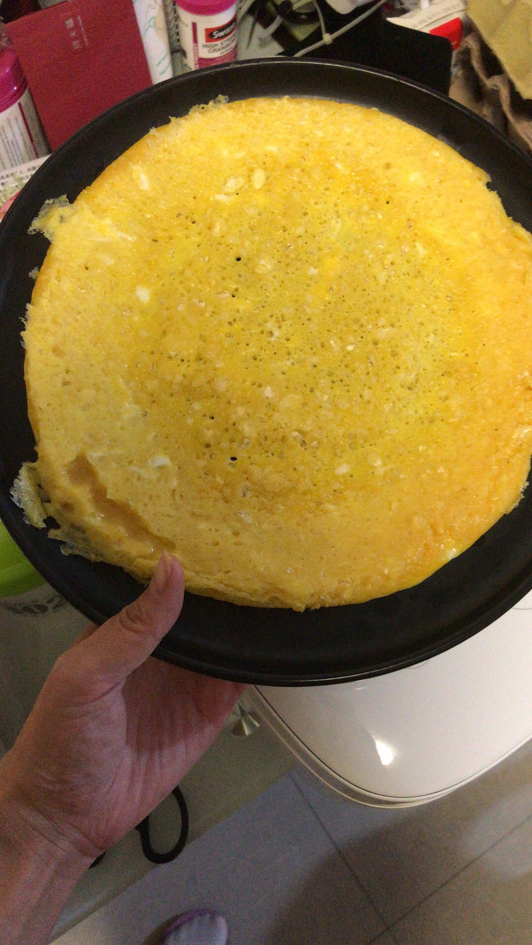 减肥不反弹·无油全麦鸡蛋饼的做法