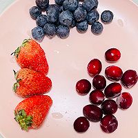 #莓语健康日记#超好喝的三莓水果夏日特饮的做法图解1