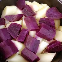 #流感季饮食攻略#紫薯淮山饭的做法图解7