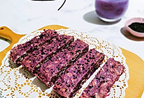 #餐桌上的春日限定#藜麦紫薯燕麦糕的做法