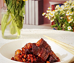 年夜饭之五花肉焖黄豆的做法