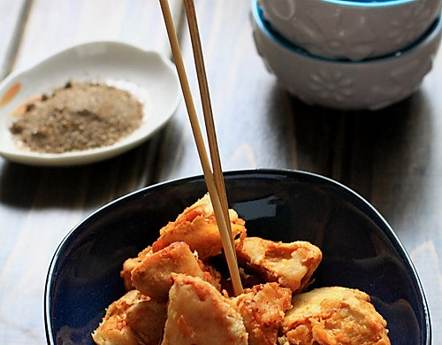 长肉肉的零食——椒盐白灵菇