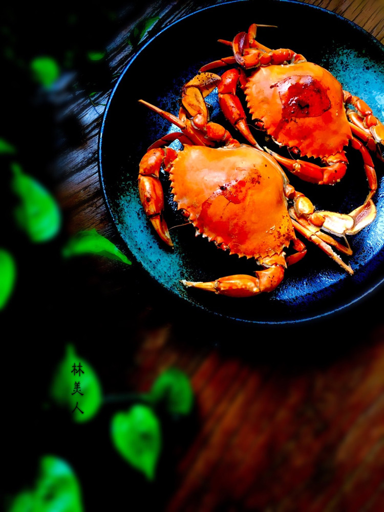 盐烤青蟹的做法