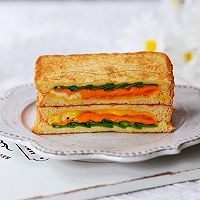 #我们约饭吧#荷兰豆鸡蛋三明治的做法图解10