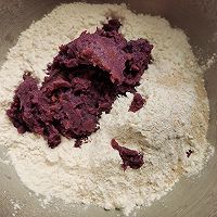 双色刀切馒头🍠紫薯馒头🌸简单好做营养的做法图解4
