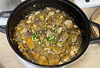 茄子肉末炖粉条的做法