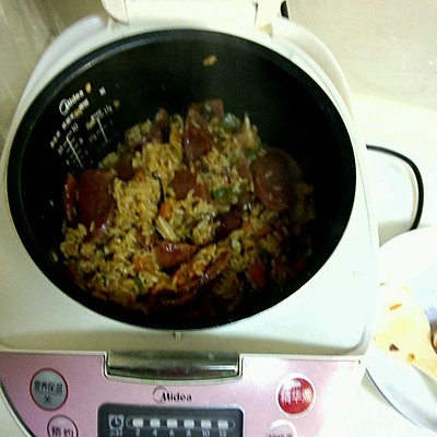 香肠焖饭