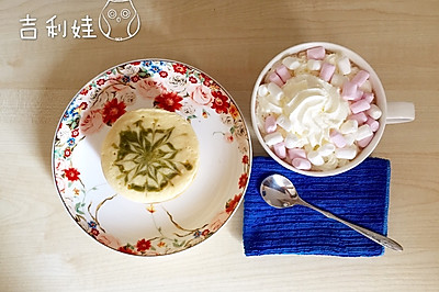 下午茶 — 花式松饼+奶油热巧克力