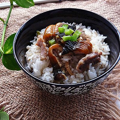 黄鳝瘦肉焖饭