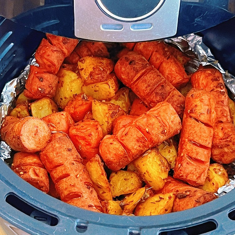 空气炸锅土豆香肠（烧烤店）家庭版的做法