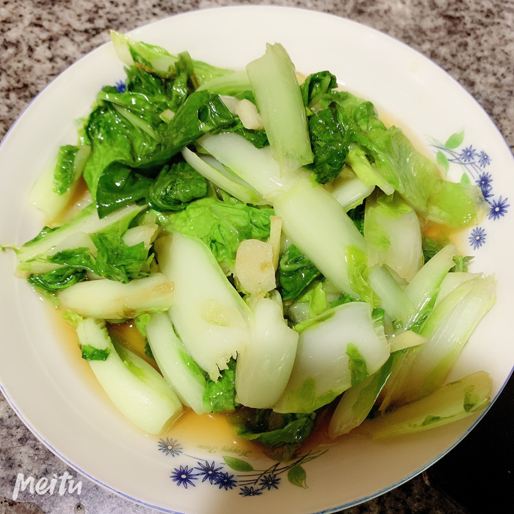 素炒小白菜的做法