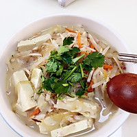 萝卜豆腐粉丝虾皮汤的做法图解6