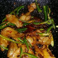 蒜苗尖椒回锅的做法图解4