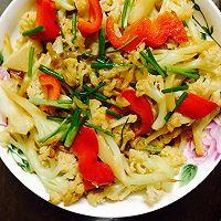 素炒有机花菜的做法图解1