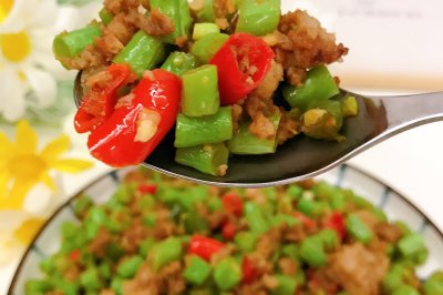 香辣豇豆肉末