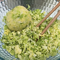 圆白菜鸡蛋素馅包子的做法图解4