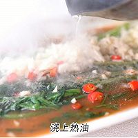 #轻食季怎么吃#油泼蒜香虾汤茼蒿的做法图解14