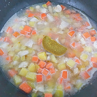 #安佳一口“新”年味#咖喱土豆鸡胸肉面包的做法图解5