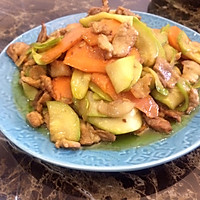 下饭菜-胡萝卜西葫瓜炒肉片的做法图解8