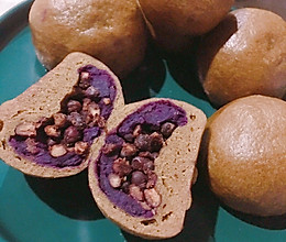 低脂全麦紫薯团子的做法
