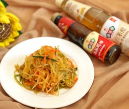 #带着美食出去浪#清清爽爽酸甜可口的凉拌三丝。的做法