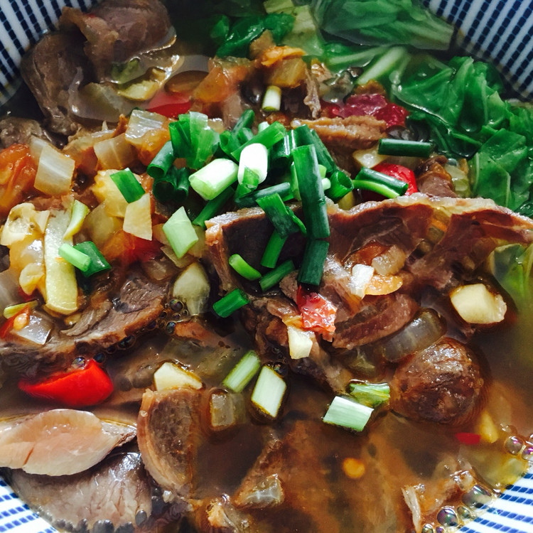 番茄牛肉青菜面的做法