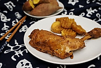 可乐黑椒大鸡腿炖红薯 —— 一人食·懒人食的做法