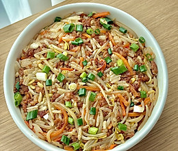 #春日尝鲜#低脂低卡银芽牛肉拌饭❗️减重主食的做法