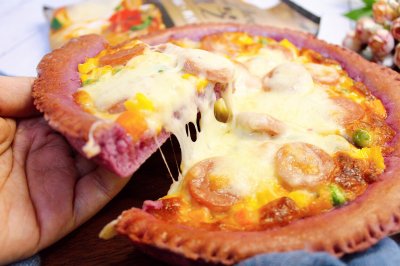 紫薯香肠披萨
