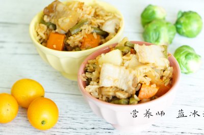 五花肉豆角焖饭