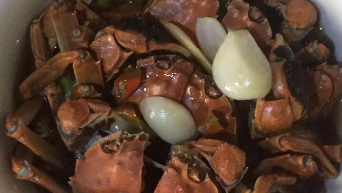 毛豆蒸蟹