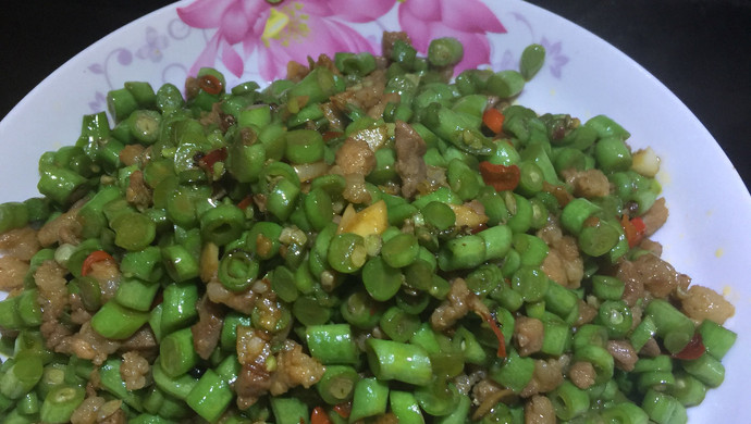 豆角肉末