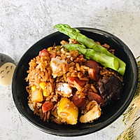 荔浦芋头焖饭的做法图解4