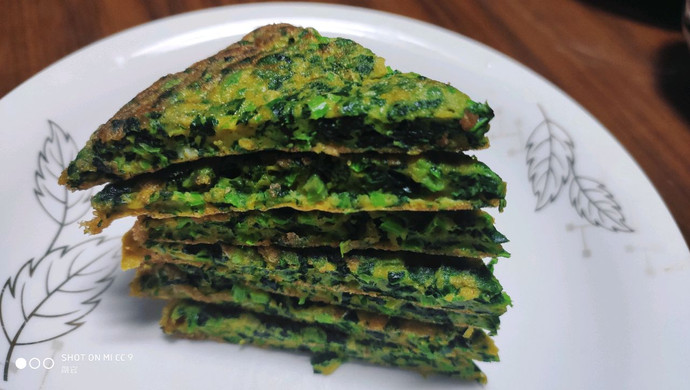 绿色鸡蛋饼