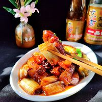 #东古滋味 幸福百味#大葱白烧肉的做法图解17