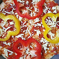香肠萨拉米披萨的做法图解11