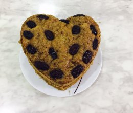 养生补血的红糖红枣心形发糕的做法