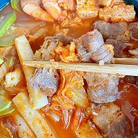 韩式部队锅，热腾腾的一餐！的做法图解3