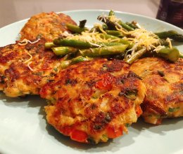 三文鱼饼的做法