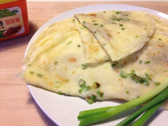 香葱煎蛋饼